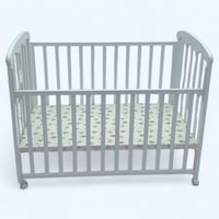 سرير خشب مع ناموسية بثلاث مستويات مقاس 120في60