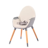 كرسي طعام طفل بأرجل خشبية قوية يتحول الى كرسي صغير