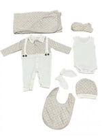 بدلة طقم مع مفرش اطفال 80 % قطن 20 % بوليستر 20%