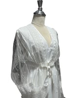 قميص رضاعة قطعتين ابيض