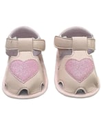 حذاء اطفال صناعه صينيه ابيض ووردي