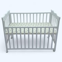 سرير خشب مع ناموسية بثلاث مستويات مقاس 120في60