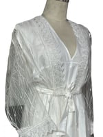 قميص رضاعة قطعتين ابيض