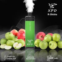 شيشة اكس بود تفاحتين 10000 سحبة XPD DOUBLE APPLE 1...