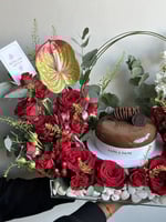 كيكة جالكسي إني و داني + ورد | Galaxy Annie and Da...