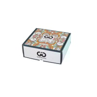 طقم تقديم شاي وقهوة زجاج تركي 4 قطع بألوان عصرية