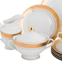 طقم شاي ريتشفاين من البورسلين 24 قطعة لـ 6 أشخاص