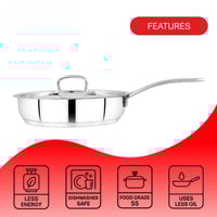 طاوة من الستانلس ستيل الهندي المقاوم للصدأ غير لاص...