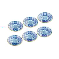 طقم صحون شاي زجاج تركي 6 قطع