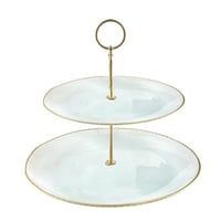 شيالة حلى زجاج تركي 2 دور ذهبي