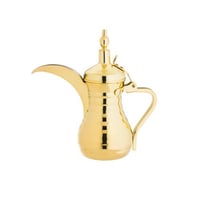 دلة قهوة ستيل فاخر ذهبي سعة 1200 مل