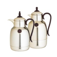 طقم ترامس لالوزا قطعتين ذهبي مطفي يد خشبي