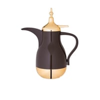 ترمس دلة نورا مفرد 0.7 لتر لون بني ذهبي