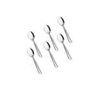 طقم ملاعق استيل ياباني فضي 30 قطعة