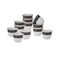 طقم فناجين قهوة سعودية بورسلين 12 قطعة