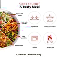 طاوة ماكسيما من الستانلس ستيل الهندي المقاوم للصدأ...