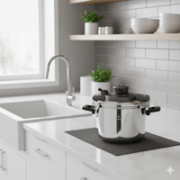 قدر ضغط سوفرام ستيل تركي مقاس 8 لتر