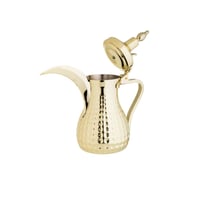 دلة ستيل هندي سعة 1.5 لتر ذهبي