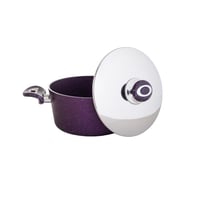 طقم قدور جرانيت تركي 7 قطع لون بنفسجي