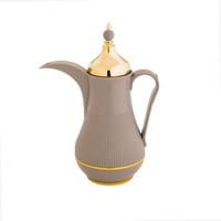 طقم ترامس الدلة من ألاسكا لون بني فاتح مع ذهبي