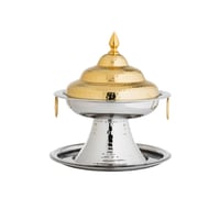 تمرية ستانليس ستيل هندي بقاعدة لون فضي ذهبي مقاس 2...