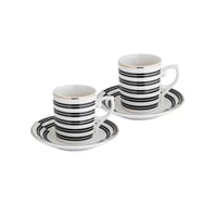 طقم فناجين قهوة تركي بورسلين بتصميم عصري 12 قطعة