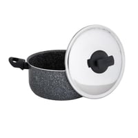 قدر جرانيت نيوفلون غطاء ستيل 22 سم