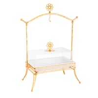 صحن تقديم بحامل من مجموعة المهرة مقاس وسط