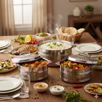 طقم حافظات طعام ستيل 3 قطع كبير