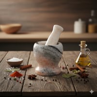 هاون رخام ملون مقاس 10.5X10 CM