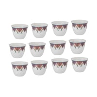 طقم فناجين قهوة سعودية بورسلين 12 قطعة