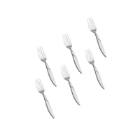 طقم ملاعق استيل ياباني فضي مطفي 30 قطعة