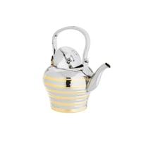 براد شاي ستيل فاخر فضي ذهبي 1.6 لتر