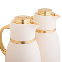 طقم ترامس لالوزا قطعتين بيج ذهبي