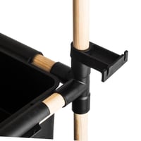 رف خشب مع سلة 4 دور