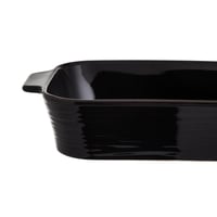 طقم صواني فرن سيراميك قطعتين أسود