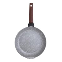 طاوة جرانيت مقاس 26 سم يد لون خشبي