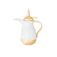 ترمس دلة نورا مفرد 0.7 لتر لون لؤلؤي ذهبي