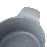 طقم قدور جرانيت جويل 12 قطعة وردي