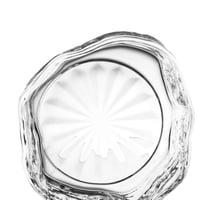 طقم تقديم حلى زجاج فاخر مكون من ١٢ قطعة