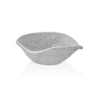 زبدية تقديم ميلامين لون جرانيت رمادي 20 سم