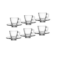 طقم فناجين اسبريسو زجاج تركي سادة 12 قطعة