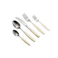 شنطة ملاعق ستانلس ستيل 72 قطعة فضي ذهبي