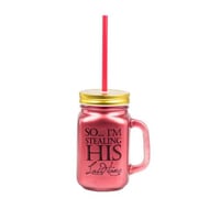 كوب عصير زجاج 450 مل ألوان