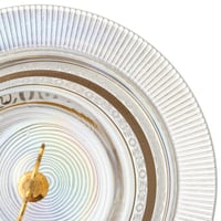 تمرية زجاج تركي بغطاء مزخرف ذهبي