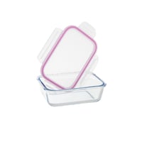 طقم صواني فرن زجاج بايركس 3 قطع مع غطاء يلاستيك