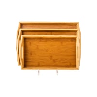 طقم صواني خشب 3 قطع