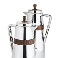 طقم ترامس زالا قطعتين فضي خشبي