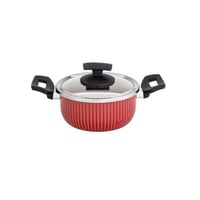 قدر نيوفلون غطاء ستيل 16 سم