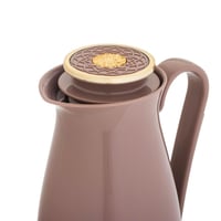 طقم ترمس ألاسكا قطعتين لون وردي مع ذهبي